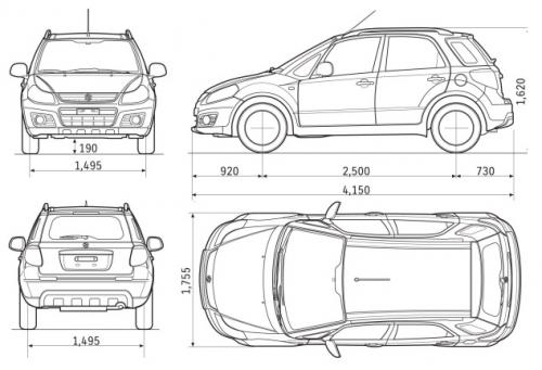 Suzuki SX4 I Classic • Dane techniczne • AutoCentrum.pl