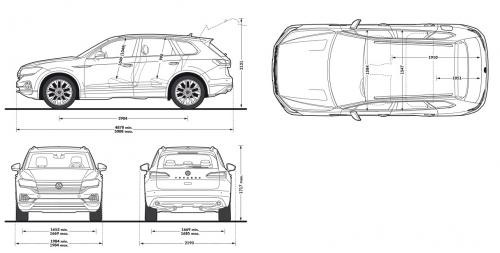 Volkswagen touareg чертежи