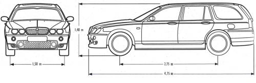 Szkic techniczny MG ZT Kombi