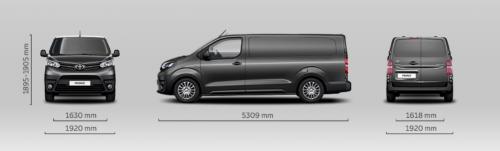 Szkic techniczny Toyota Proace II Furgon Long