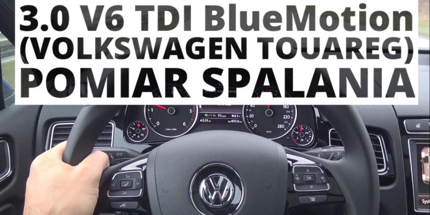 Volkswagen Touareg 3.0 V6 TDI 262 KM (AT) - pomiar spalania 