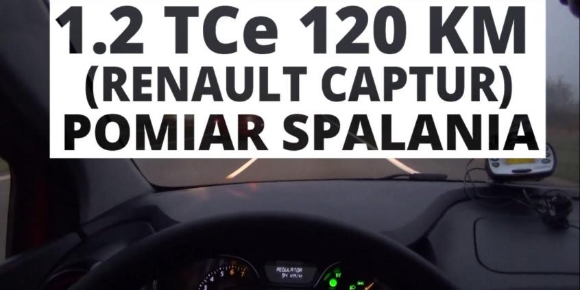 Renault Captur 1.2 TCe EDC 120 KM - pomiar spalania