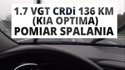 Kia Optima 1.7 VGT CRDi 136 KM (AT) - pomiar spalania 