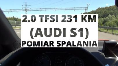 Audi S1 Sportback 2.0 TFSI 231 KM - pomiar spalania