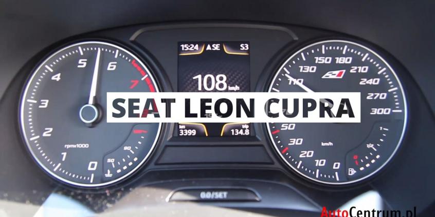 Seat Leon Cupra 280 PS, DSG - acceleration 0 100 km/h