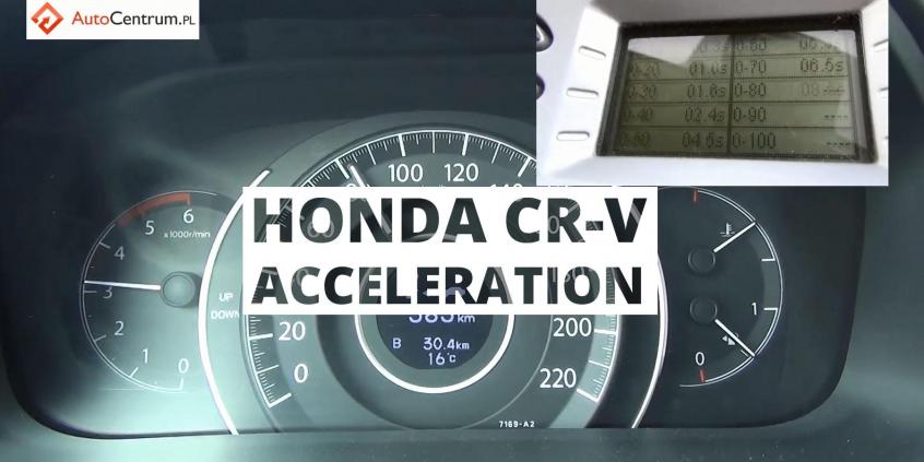 Honda CR-V 1.6 i-DTEC 120 KM 2x4 - acceleration 0-100 km/h
