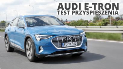 Audi e-tron 408 KM - przyspieszenie 0-100 km/h