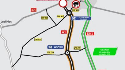 Autostrada A1 od dziś dłuższa o 33 kilometry