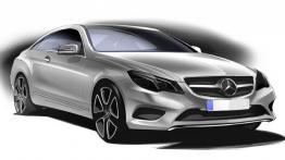 Mercedes E 500 Coupe Facelifting - szkic auta