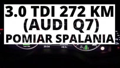 Audi Q7 3.0 TDI 272 KM (AT) - pomiar spalania
