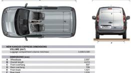 Renault Kangoo III Express - szkic auta - wymiary