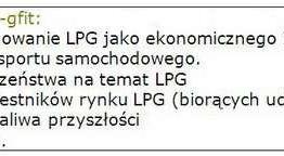 E-GIFT - nowe spojrzenie na LPG