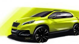 Peugeot 2008 Concept - szkic auta