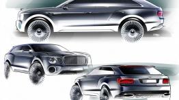 Bentley EXP 9 F Concept - szkic auta