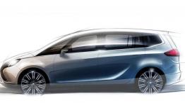 Opel Zafira Tourer Concept - szkic auta