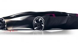 Peugeot Onyx Concept - szkic auta