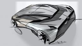 Peugeot Onyx Concept - szkic auta