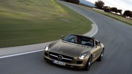 Mercedes SLS AMG Roadster - przód - reflektory włączone