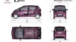 Citroen C-Zero - schemat konstrukcyjny auta