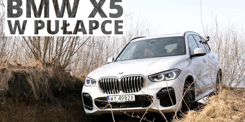 BMW X5 w pułapce - test pakietu Offroad "pod górkę"
