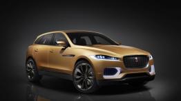 Jaguar C-X17 Concept (2013) - wersja 5-miejscowa - przód - reflektory włączone