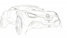 Renault Captur Concept - szkic auta