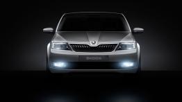 Skoda MissionL Concept - przód - reflektory włączone