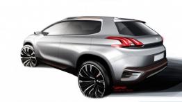 Peugeot Urban Crossover Concept - szkic auta