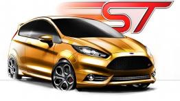 Ford Fiesta ST Concept - szkic auta