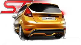 Ford Fiesta ST Concept - szkic auta