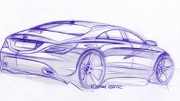 Mercedes Style Coupe Concept - szkic auta