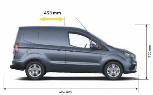 Szkic techniczny Ford Transit Courier I Van Facelifting